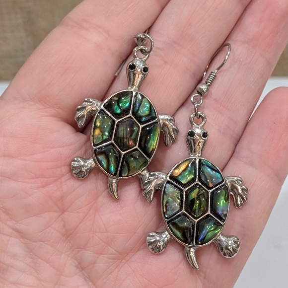 Sea Turtle Dangle Earrings - Picture 5 of 5
